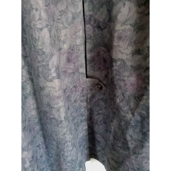 VTG London Fog Wamsutta Woven Tapestry Trench Coat Wms Sz 12 Petite - Picture 7 of 15